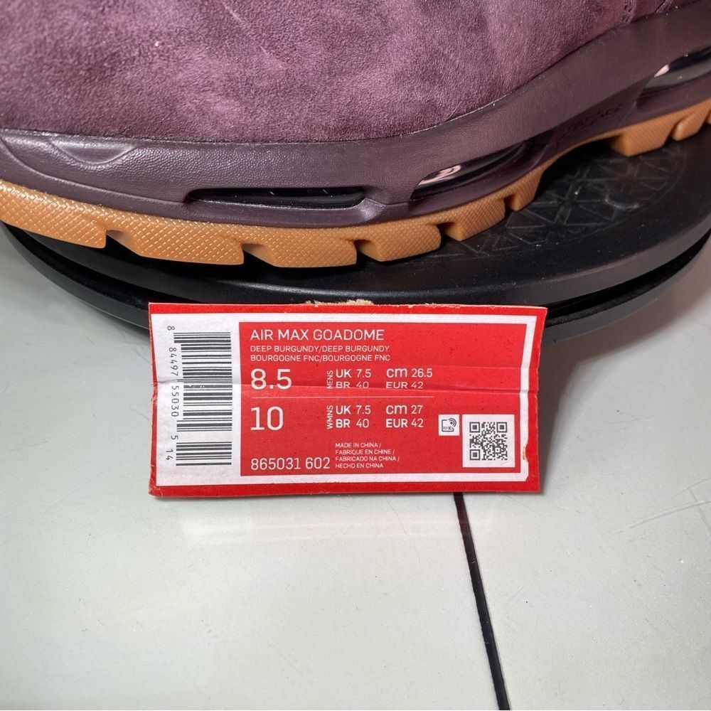 🆕 Nike Air Max Goadome 'Deep Burgundy Gum' - Picture 10 of 12